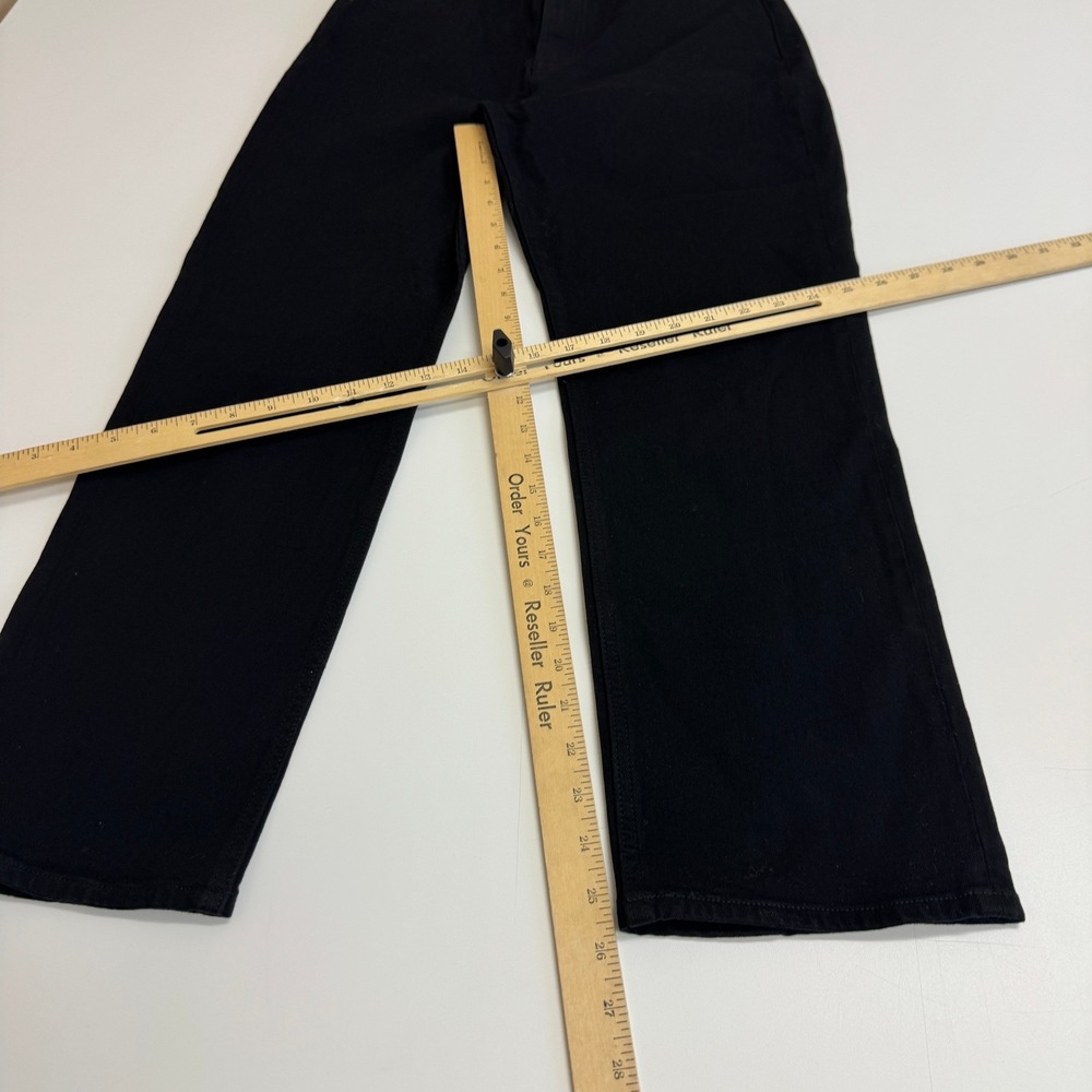 Abercrombie & Fitch Jeans Womens 29 Black Ultra High Rise Ankle Straight Denim - Picture 9 of 9